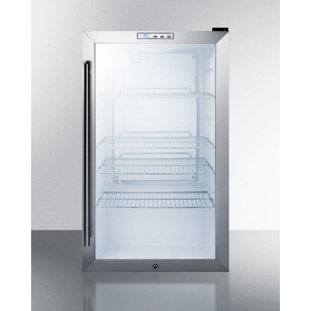 Summit SCR486LBICSS Commercial Series 19 Inch Beverage Center with 3.35 cu. ft. Capacity in Stainless Steel
